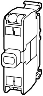 Светодиод с пружинным Зажимом 12-30В (АС), 8-15А, заднее крепление, цвет белый