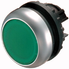 Головка кнопки без фиксации, цвет зеленый