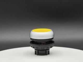 Головка кнопки с фиксацией, цвет желтый