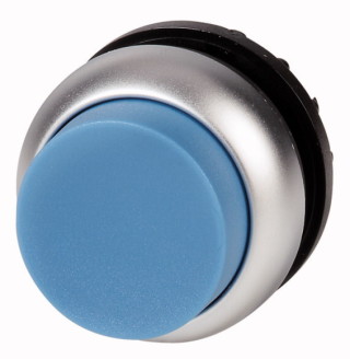 Головка кнопки выступающая без фиксации, цвет синий