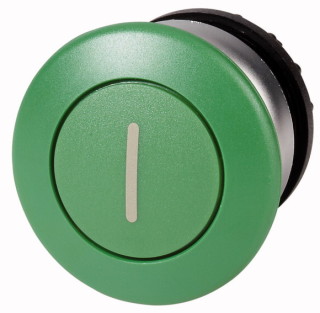 Головка кнопки грибовидная, без фиксации, цвет зеленый