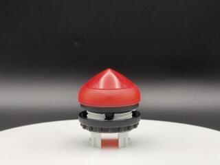 Сигнальная лампа, выступающая коническая, цвет красный