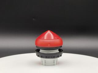 Сигнальная лампа, выступающая коническая, цвет красный