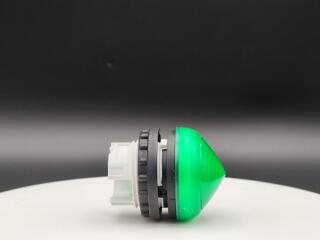 Сигнальная лампа, выступающая коническая, цвет зеленый