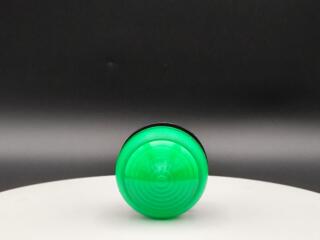 Сигнальная лампа, выступающая коническая, цвет зеленый