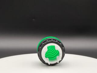 Сигнальная лампа, выступающая коническая, цвет зеленый