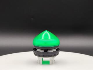 Сигнальная лампа, выступающая коническая, цвет зеленый