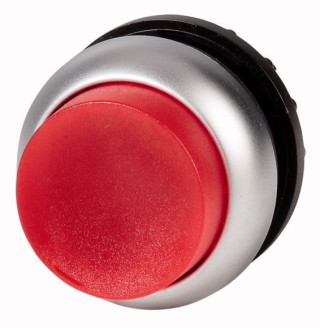 Головка кнопки выступающая с фиксацией, с подсветкой, цвет красный