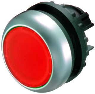 Головка кнопки с подсветкой, без фиксации ,цвет красный