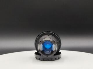 Головка кнопки с подсветкой, без фиксации ,цвет синий, черное лицевое кольцо