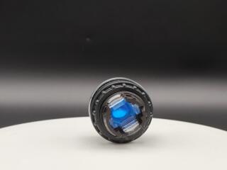 Головка кнопки с подсветкой, цвет синий, изменение ф-ии с фиксацией/без фиксации