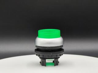 Головка кнопки с подсветкой, выступающие, без фиксации, цвет зеленый