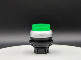 Головка кнопки с подсветкой, выступающие, без фиксации, цвет зеленый