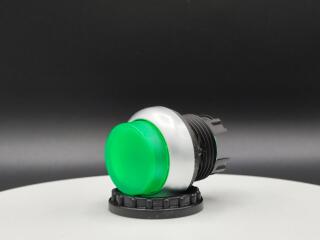 Головка кнопки с подсветкой, выступающие, без фиксации, цвет зеленый