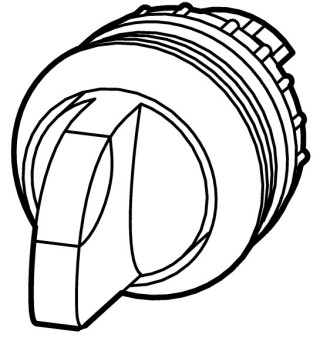 Переключатель, 3-х позиционный, конфигурируемый, черное лицевое кольцо