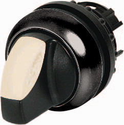 Переключатель, 3-х позиционный, с подсветкой, конфигурируемый, черное лицевое кольцо