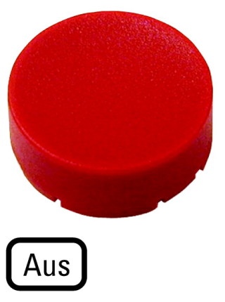 Кнопочный шильдик , выступающий красные , OFF