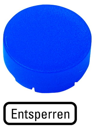 Линза для кнопок с подсветкой , выступающая синяя , разблокировка