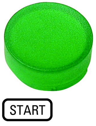 Линза для кнопок с подсветкой , выступающая зеленый START