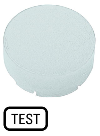 Линза для кнопок с подсветкой, выступающая белая , TEST