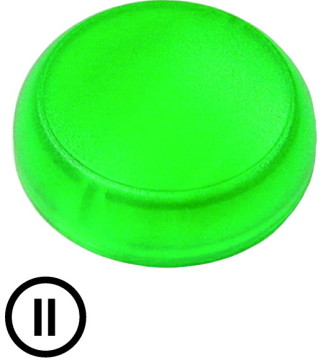 Линза для сигнальных ламп , выступающая зеленый, II