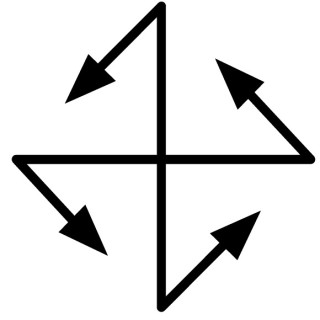 Джойстик 4-х позиционный, без фиксации, 1 переключающее положение на каждое направление