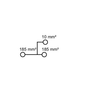 Проходная клемма WPD 132 1X185/1X185 BL