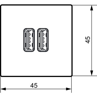 Компон. соединит. разъемов IE-FCI-PWB-2USB-A-5V