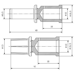 Штекерный соединитель печат HDC MHP200 F 35