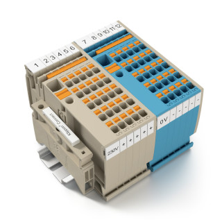 Проходная клемма AAP12 2.5 LI  BL/OR