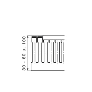 Wiring duct CD 30X15 4/6 GY