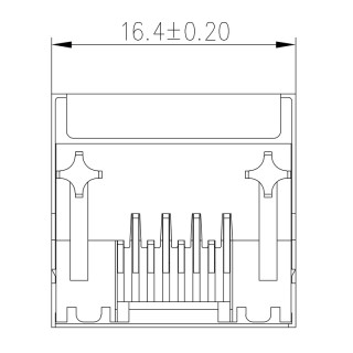 Штекерный соединитель печат RJ45C5 R1U 2.8N4N RL