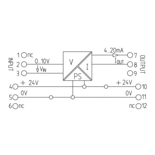 Измерительный мостовой прео WAZ5 VCC 0-10V/4-20MA