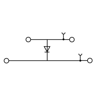 Клемма с электронными компо ZDK 4-2/D forward