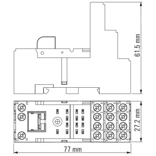 Релейный цоколь SCM-I 4CO