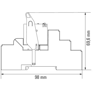 Реле безопасности RCIKITP115VAC 1CO LD/PB