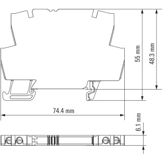 Оптоэлектрон. датчик TOS 5VDC/48VDC 0,1A