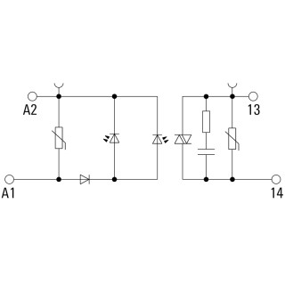 Оптоэлектрон. датчик TOS 5VDC/230VAC 0,1A