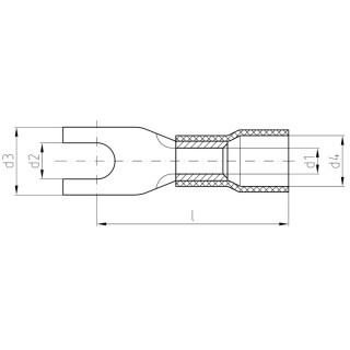 Изолированный кабельный сое LIS 1,5M3 V