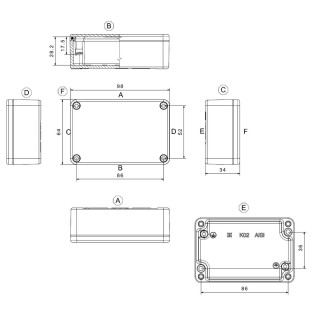 Корпус KLIPPON K02 RAL7001