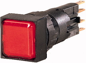 Световой индикатор , плоский , цвет красный  лампа , 24 В