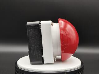 Выключатель, управлямый ногой или ладонью без фиксации,1Р, цвет колпачка красный