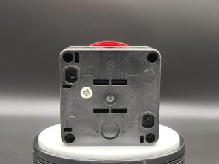 Выключатель, управлямый ногой или ладонью без фиксации,1Р, цвет колпачка красный