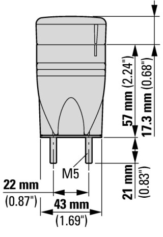 Базовый модуль с крепежными винтами, 40 мм