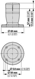 Базовый модуль. внешние установочные отверстия, 40 мм