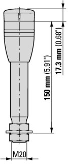Базовый модуль 100 мм алюминиевая трубка, 40 мм