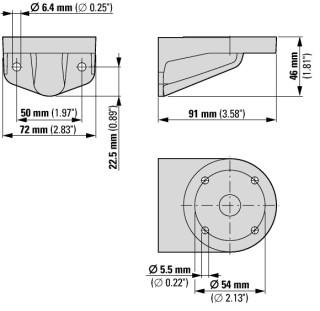 Пластиковый фиксатор для вертикальной установки, 40/70 мм