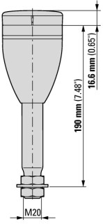 Базовый модуль 100 мм алюминиевая труба, 70 мм