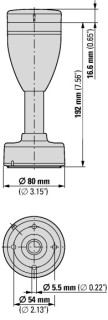 Базовый модуль с адаптером для быстрого монтажа, ножка 100 мм, 70 мм