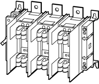 Выключатель-разъединитель-предохранитель, плавкая вставка DIN типоразмер 3, 3Р, 630А